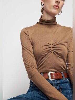 Nation LTD Eris Cinched Turtleneck Teddy